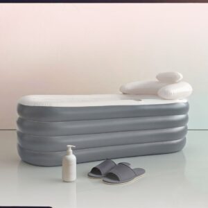 Minimalist White Inflatable Soaking Tub