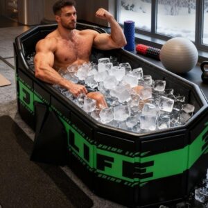 Inflatable Green Accent Cold Plunge Tub