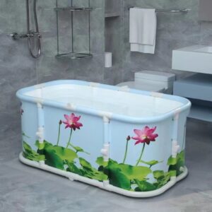 Botanical Print Rectangular Folding Bathtub